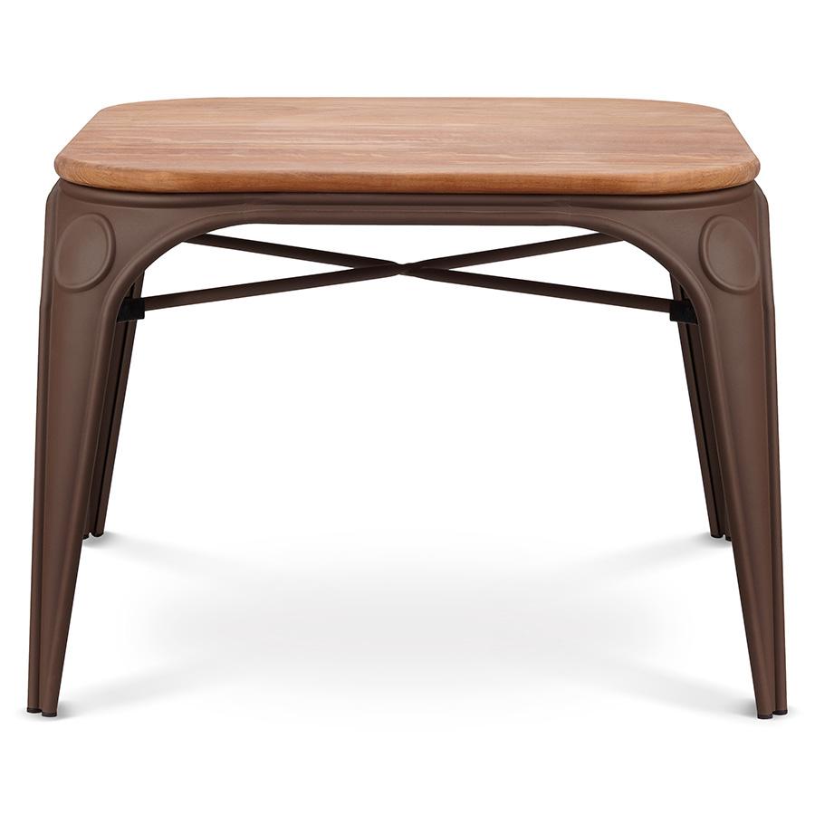 Wooden and Metal Side Table